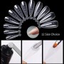 Tip molde acrygel forma stiletto 60 unidades