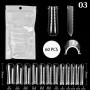 Tip molde acrygel forma U Rectos 60 unidades