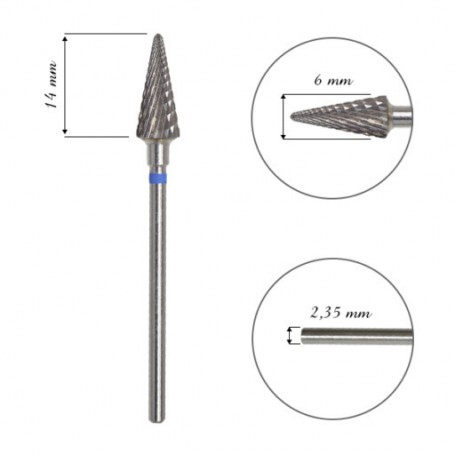 Fresa / Broca para retirar Gel y Acrílico, lanza 6mm