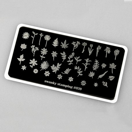 Placa stamping nº 039 Swanky