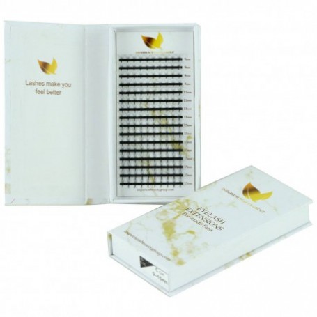 Extensiones de Pestañas Volumen Ruso 6D/C Pre-hechas Mix