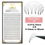 Extensiones de Pestañas Volumen Ruso 4D/D Pre-hechas Mix