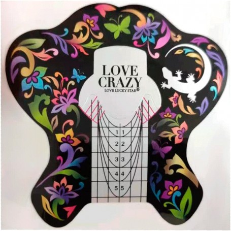 500 MOLDES PARA UÑAS ESCULPIDAS LOVE CRAZY CAMALEÓN