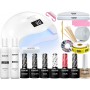 Kit de esmaltes semipermanente con lámpara Sunone S2