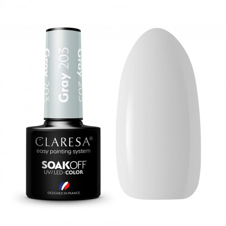 GRIS 203 CLARESA ESMALTE SEMIPERMANTE.