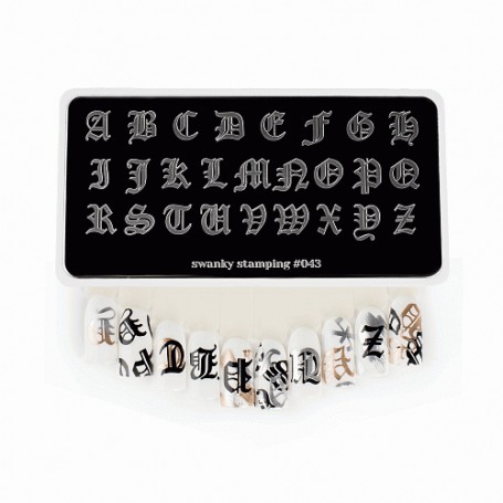 Placa stamping nº 043 Swanky