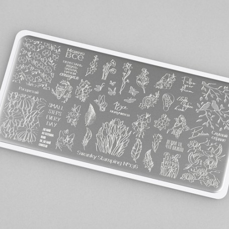 Placa stamping nº 136 Swanky