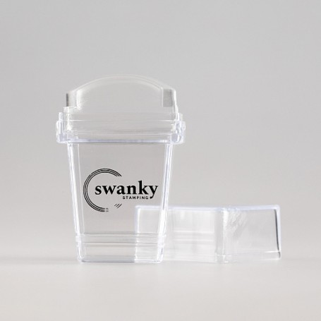 Sello transparente, silicona, rectangular (2 * 3cm) Swanky