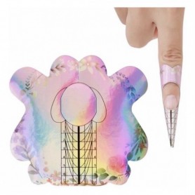 Moldes para uñas Esculpidas 500und (Tornasol)