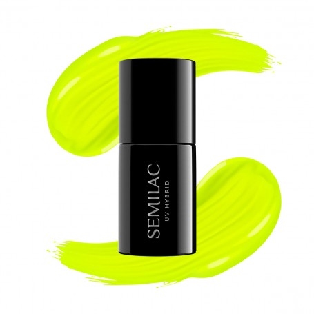 040 Esmalte semipermanente Semilac Canary Green 7ml
