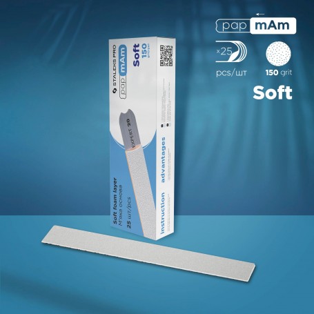 Grano 150 Limas Desechables acolchadas «Papmam» para base recta EXPERT 20 (25 Pcs)