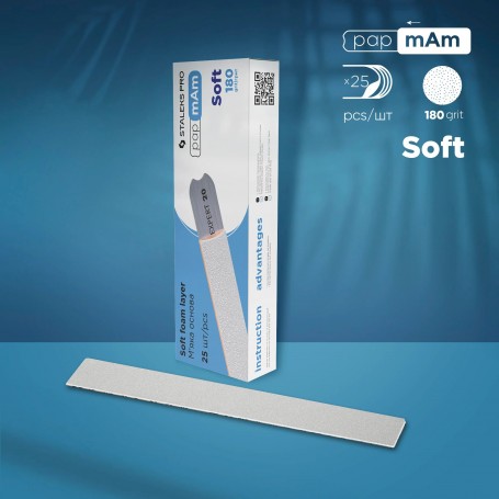 Grano 180 Limas Desechables acolchadas «Papmam» para base recta EXPERT 20 (25 Pcs)