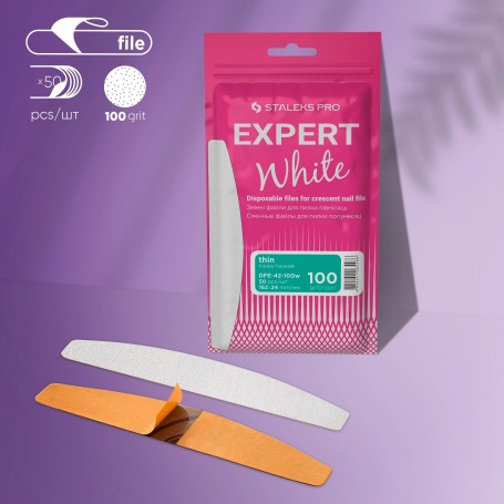 Grano 100 Recambios de limas desechables para base metálica curva  MBE-40 (50 pcs) Staleks pro