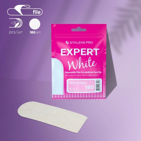 Grano 180 de Recambios de lima desechables para base metálica para pies EXPERT 10 (30 Pcs) Staleks pro