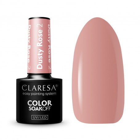 DUSTY ROSE 2 CLARESA ESMALTE SEMIPERMANTE.
