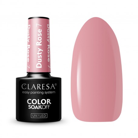 DUSTY ROSE 7 CLARESA ESMALTE SEMIPERMANTE.