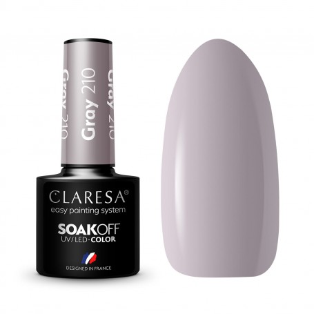 GRIS 210 CLARESA ESMALTE SEMIPERMANTE.