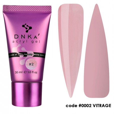 Tubo Polygel (Acryl-gel) No. 02 Vitrage (rosa translucido), 30 ml