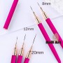 Pincel decoración nylon Nail art 8mm
