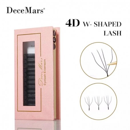 Pestañas Volumen Egipcio 4D Curva D W