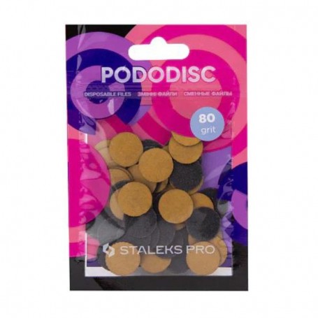 Recambios Pododisc Staleks grano 80 talla S de 50 unid.