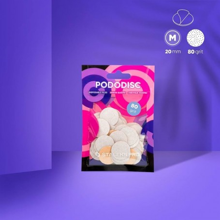 Recambios Pododisc Staleks grano 80 talla M 50 unid.