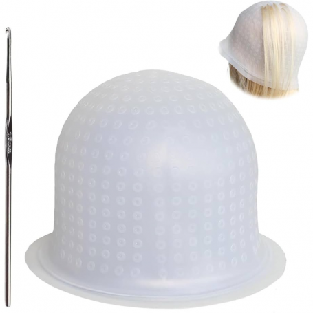 Gorro silicona con gancho para mechas