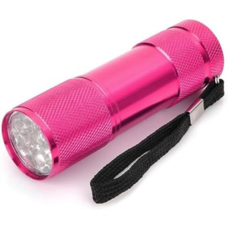 LÁMPARA PRESS ON TIPO LINTERNA ROSA