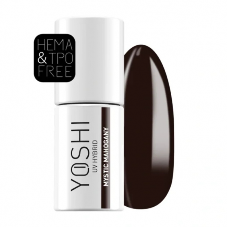 Esmalte semipermanente híbrido"Mystic Mahogany" YOSHI 6 ml – 137