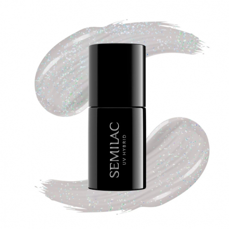 338 Esmalte semipermanente Semilac Cozy Gray Shimmer 7 ml