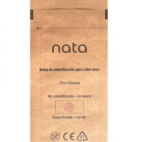 Bolsas para esterilización de instrumentos por calor seco 100x200 mm Prosteril 100 unidades color marrón