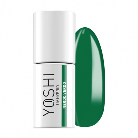 Esmalte semipermanente híbrido "Nerdo Verdo"  YOSHI 6 ml – 707