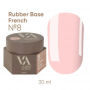 BASE RUBBER FRANCESA VALERI Nº 8 - 30ML