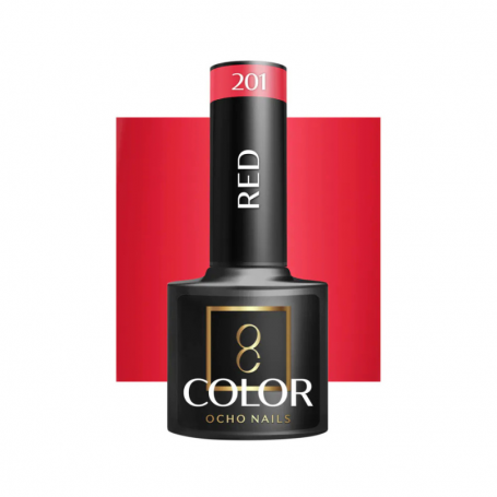 Esmalte semipermanente Red 201 Ocho Nails