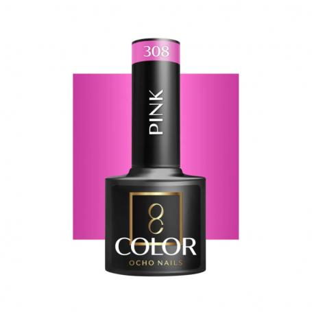 Esmalte semipermanente Pink 308 Ocho Nails