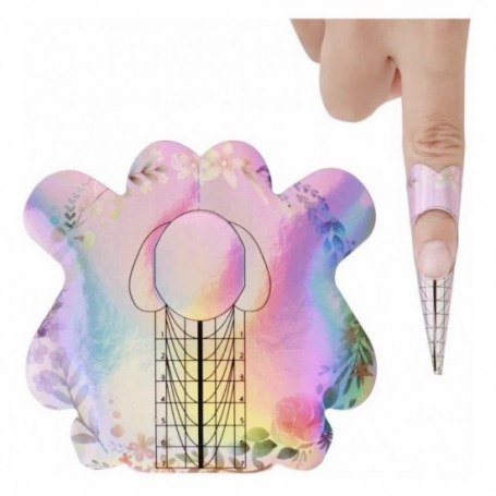 Moldes para uñas Esculpidas 500und (Tornasol)