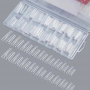 Moldes duales tipo sanwich para uñas coffin 256und
