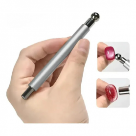 Imán doble cilindrico con bola para esmaltes Cat Eye