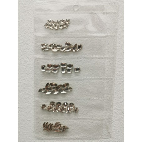 Bolsa piedras varias formas color cristal Trendy