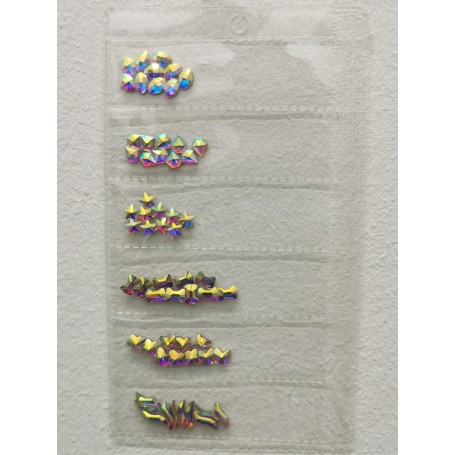 Bolsa piedras diferentes formas tornasol A3 Trendy
