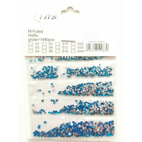 Bolsa piedras varias tamaño color azul 1440 pcs VINS