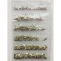Bolsa piedras varios tamaño color cristal tornasol 1440 pcs 