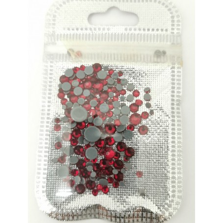 Bolsa mediana decoración cristales redondos morados greenstyle