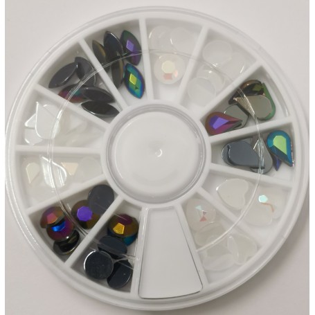 Ruleta cristales rosas varias medidas