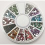 Ruleta cristales y perlas varias medidas