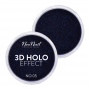 3D HOLO effect, uñas metalizadas negro, NO-05