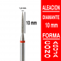 Fresa cabezal de diamante grano fino - cono aguja 1,2x10 mm