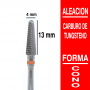 Fresa cabezal de carburo de tungsteno grano fino Cono 4 mm