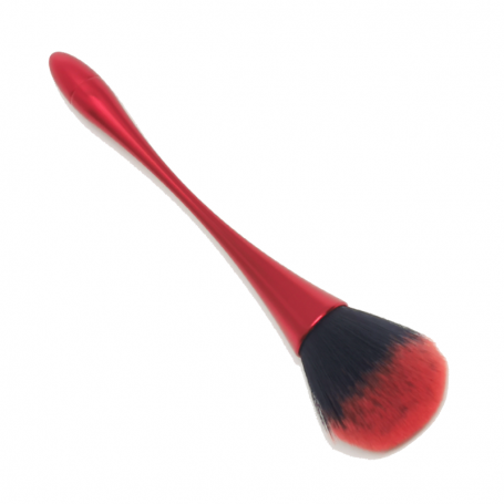 Brocha polvera pincel rojo