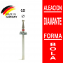Fresa cabezal de diamante grano fino - bola 2,3 mm Fabricación Alemana